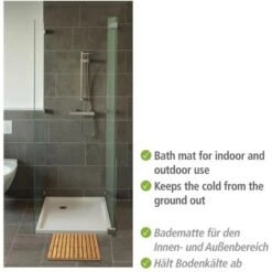 Wenko Baderost Indoor & Outdoor Bambus Rutschhemmende Unterseite 50 Cm X 50 Cm 14 Wenko Baderost Indoor & Outdoor Bambus Rutschhemmende Unterseite 50 Cm X 50 Cm -Wenko Verkaufs-Shop 4008838338780 1068 03