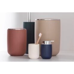 Wenko Schwingdeckeleimer Agropoli L Kosmetikeimer Mit Schwingdeckel 5,5 L Beige -Wenko Verkaufs-Shop 4008838354834 1068 03