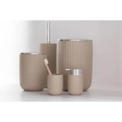 Wenko Schwingdeckeleimer Agropoli L Kosmetikeimer Mit Schwingdeckel 5,5 L Beige -Wenko Verkaufs-Shop 4008838354834 1068 05