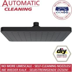 Wenko Kopfbrause ABS Kunststoff 17 X 25 Cm Schwarz -Wenko Verkaufs-Shop 4008838355442 1068 AI 04