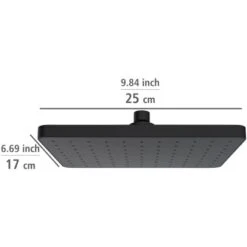 Wenko Kopfbrause ABS Kunststoff 17 X 25 Cm Schwarz -Wenko Verkaufs-Shop 4008838355442 1068 VM 01