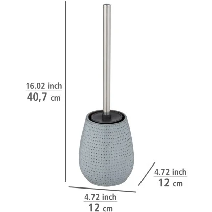 Wenko WC-Garnitur Bellante Keramik Hellblau WC-Bürstenkopf Aus Silikon 8 Wenko WC-Garnitur Bellante Keramik Hellblau WC-Bürstenkopf Aus Silikon – Bild 6