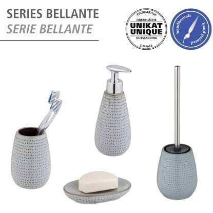 Wenko WC-Garnitur Bellante Keramik Hellblau WC-Bürstenkopf Aus Silikon 10 Wenko WC-Garnitur Bellante Keramik Hellblau WC-Bürstenkopf Aus Silikon – Bild 8