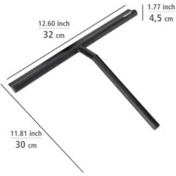 Wenko Badezimmerwischer Mola XXL Mit Breiter Wischfläche Aus Silikon Schwarz -Wenko Verkaufs-Shop 4008838378083 1068 04