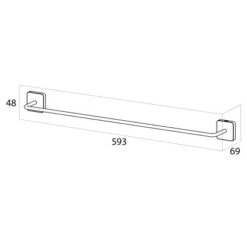 Tiger Handtuchhalter Onu Edelstahl Gebürstet -Wenko Verkaufs-Shop 4008911318074 4621 5