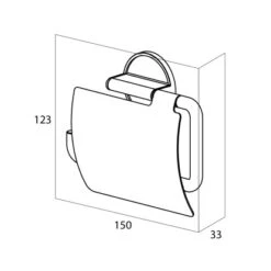Tiger Tune Toilettenpapierhalter Mit Deckel Messing Gebürstet / Schwarz -Wenko Verkaufs-Shop 4008911326062 4621 01
