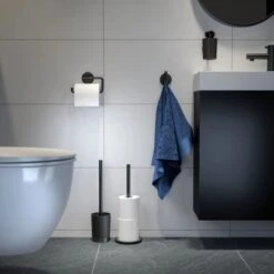 Tiger Toilettenpapierhalter Tune Metall Gebürstet-Schwarz -Wenko Verkaufs-Shop 4008911326093 4621 4