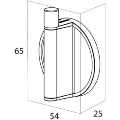 Tiger Haken Tune Edelstahl Gebürstet-Schwarz -Wenko Verkaufs-Shop 4008911327007 4621 9