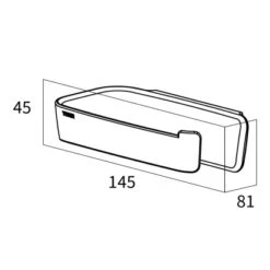 Tiger Tess Toilettenpapierhalter Ohne Deckel Schwarz -Wenko Verkaufs-Shop 4008911329018 4621 51