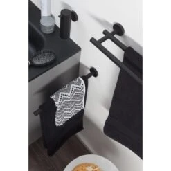 Tiger Teleskop-Handtuchhalter Boston Edelstahl Schwarz -Wenko Verkaufs-Shop 4008913042427 4621 7