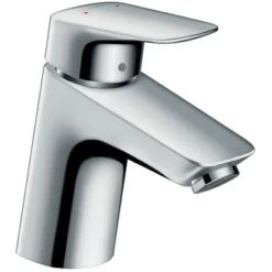 Hansgrohe Einhebel-Waschbeckenarmatur Logis 70 Mm Mit Push-Open Ablaufgarnitur