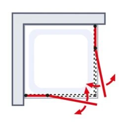 Schulte Eckeinstieg Youngline Chromoptik Depoli Light 192 Cm X 90 Cm X 90 Cm -Wenko Verkaufs-Shop 4037563122548 6