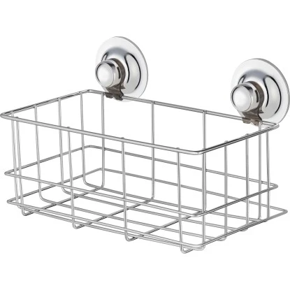 Drahtkorb Chrom Mit Saughaken 2 Drahtkorb Chrom Mit Saughaken