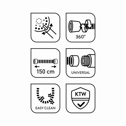 Baliv Duschbrause-Set DBS-50.150 Schwarz Matt 11 Baliv Duschbrause-Set DBS-50.150 Schwarz Matt – Bild 9