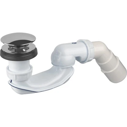 Ablaufgarnitur Für Freistehende Badewannen Ø 50 Mm (G 1 1/2) Weiß 3 Ablaufgarnitur Für Freistehende Badewannen Ø 50 Mm (G 1 1/2) Weiß