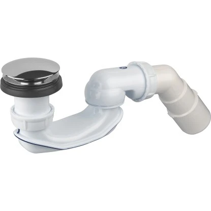 Ablaufgarnitur Für Freistehende Badewannen Ø 50 Mm (G 1 1/2) Weiß 4 Ablaufgarnitur Für Freistehende Badewannen Ø 50 Mm (G 1 1/2) Weiß – Bild 2