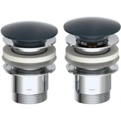 Kirchhoff Pop Up Waschbeckenstöpsel Schwarz Matt 1 1/4 Zoll X 65 Mm -Wenko Verkaufs-Shop 4053452011847 2759 2