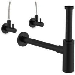 Kirchhoff Design Waschbecken Siphon Schwarz Matt -Wenko Verkaufs-Shop 4053452016446 2759 3