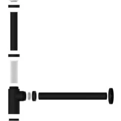 Kirchhoff Design Waschbecken Siphon Schwarz Matt -Wenko Verkaufs-Shop 4053452016446 2759 5