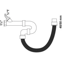 Kirchhoff Flexibler Siphon Küchenspüle Eco Save Aus Recyceltem Kunststoff -Wenko Verkaufs-Shop 4053452021051 2759 20