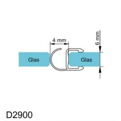 Schulte Dichtprofil Vertikal Für Serie MasterClass Und Garant -Wenko Verkaufs-Shop 4060991014864 2053 6