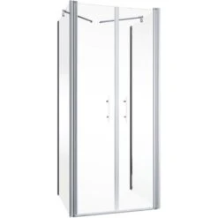 Schulte Pendeltür Als U-Kabine Alexa Style 2.0 Alu-Natur 192 Cm X 90 Cm -Wenko Verkaufs-Shop 4060991018664 2053 S 01