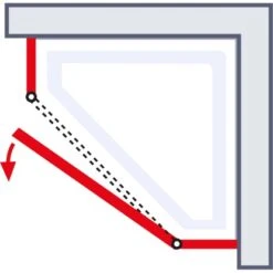 Schulte Fünfeckdusche Alexa Style 2.0 Alu-Natur Klar Glas Hell 192 Cm X 90 Cm -Wenko Verkaufs-Shop 4060991019555 2053 AI 02
