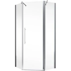 Schulte Fünfeckdusche Mit Drehtür Alexa Style 2.0 Chromoptik BxHxT 90x90x192 Cm -Wenko Verkaufs-Shop 4060991019579 2053 02