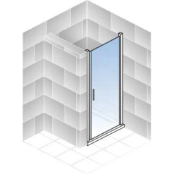 Schulte ExpressPlus Drehtür Für Nische AlexaStyle2.0Dekor Liane 80x192cm -Wenko Verkaufs-Shop 4060991037474 2053 5