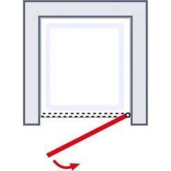 Schulte ExpressPlus Drehtür Für Nische AlexaStyle2.0Dekor Liane 80x192cm -Wenko Verkaufs-Shop 4060991037474 2053 6