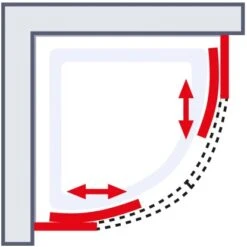 Schulte ExpressPlus Runddusche Kristall/Trend Inkl. Duschwanne 80x80cm -Wenko Verkaufs-Shop 4060991038143 2053 6