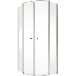 Schulte ExpressPlus Runddusche Garant 4-tlg. Alu-Natur Radius 55cm -Wenko Verkaufs-Shop 4060991038679 2053 2