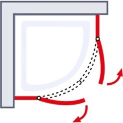 Schulte ExpressPlus Runddusche Garant 4-tlg. Alu-Natur Radius 55cm -Wenko Verkaufs-Shop 4060991038679 2053 6