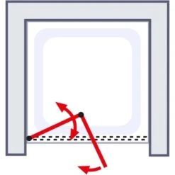 Schulte Falttür Kristall/Trend Alunatur Echtglas Tropfen Hell -Wenko Verkaufs-Shop 4060991044908 2053 6