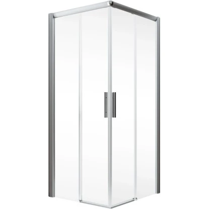 Schulte Eckeinstieg II Ohne Unteres Profil Kristall Trend Alu-Natur 200 X 90 Cm 4 Schulte Eckeinstieg II Ohne Unteres Profil Kristall Trend Alu-Natur 200 X 90 Cm – Bild 2