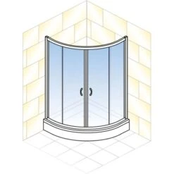 Schulte ExpressPlus Runddusche Sunny Sicherheitsglas Alpinweiß 190x90x90cm -Wenko Verkaufs-Shop 4060991051098 2053 5