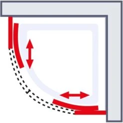 Schulte Runddusche II Kristall/Trend Aluminiumprofilen BxTxH 80 X 80 X 185 Cm 9 Schulte Runddusche II Kristall/Trend Aluminiumprofilen BxTxH 80 X 80 X 185 Cm -Wenko Verkaufs-Shop 4060991051180 2053 03