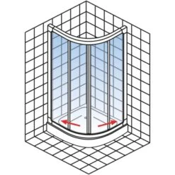 Schulte Runddusche II Kristall/Trend Aluminiumprofilen BxTxH 80 X 80 X 185 Cm 10 Schulte Runddusche II Kristall/Trend Aluminiumprofilen BxTxH 80 X 80 X 185 Cm -Wenko Verkaufs-Shop 4060991051180 2053 04