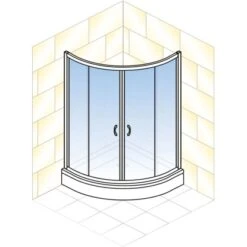 Schulte ExpressPlus Runddusche Sunny Sicherheitsglas Chromoptik 190x90x90cm -Wenko Verkaufs-Shop 4060991051197 2053 5