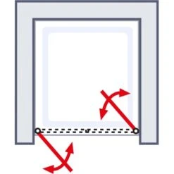 Schulte Alexa Style 2.0 Pendeltür In Nische BlackStyle 80 X 192cm 9 Schulte Alexa Style 2.0 Pendeltür In Nische BlackStyle 80 X 192cm -Wenko Verkaufs-Shop 4060991055881 2053 6