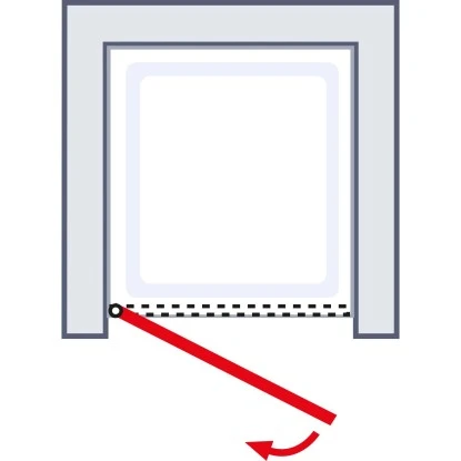 Schulte ExpressPlus Drehtür In Nische Garant Alu Natur Links 200x80cm 8 Schulte ExpressPlus Drehtür In Nische Garant Alu Natur Links 200x80cm – Bild 6
