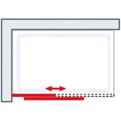 Schulte Alexa Style 2.0 Duschwand Walk In Schiebetür BlackStyle120 X 200cm -Wenko Verkaufs-Shop 4060991056734 2053 6