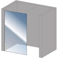 Schulte Alexa Style 2.0 Duschwand Walk In Loft 2-teilig BlackStyle 120 X 200cm -Wenko Verkaufs-Shop 4060991056758 2053 7