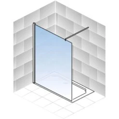 Schulte Alexa Style 2.0 Duschwand Walk In BlackStyle Atelier 1 Dekor 90 X 200cm -Wenko Verkaufs-Shop 4060991056772 2053 5