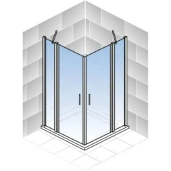 Schulte ExpressPlus Set Eckeinstieg AlexaStyle2.0 Mit Duschwanne 192x80cm -Wenko Verkaufs-Shop 4060991056994 2053 5