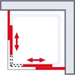 Schulte Eckeinstieg 4-teilig Sunny 80 Cm - 90 Cm X 180 Cm Silber -Wenko Verkaufs-Shop 4060991057809 2053 6