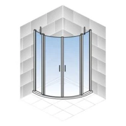 Schulte ExpressPlus Runddusche AlexaStyle2.0 90 X90 X 192 Cm Mit Radius: 550 Mm -Wenko Verkaufs-Shop 4060991064067 2053 7 5