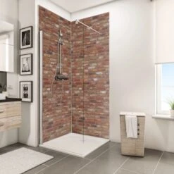 Schulte ExpressPlus DecoDesign Duschrückwand Dekor Klinker 255x150cm -Wenko Verkaufs-Shop 4060991068126 Bild03