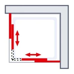 Schulte Eckeinstieg Mit Schiebetüren Sunny 180 Cm X 75-90 Cm Silber Klarglas -Wenko Verkaufs-Shop 4060991070228 2053 AI 02