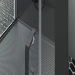 Schulte ExpressPlus Komplettdusche-Schiebetür Bali Mattschwarz 215 Cm X 115 Cm -Wenko Verkaufs-Shop 4060991074998 2053 CU 09